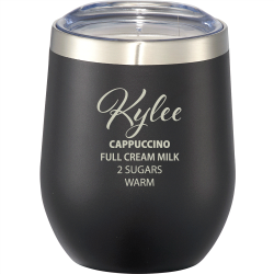 branded Corzo Copper Vac Insulated Cup 350ml, from our range of promotional Reusable Coffee Cups - Metal