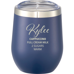 branded Corzo Copper Vac Insulated Cup 350ml, from our range of promotional Reusable Coffee Cups - Metal
