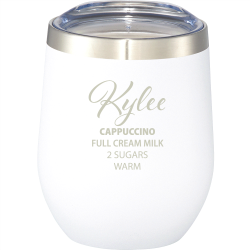 branded Corzo Copper Vac Insulated Cup 350ml, from our range of promotional Reusable Coffee Cups - Metal