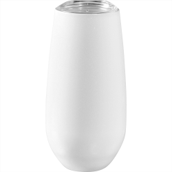 branded Rosa 170ml Vacuum Champagne Flute, from our range of promotional Reusable Coffee Cups - Metal