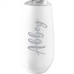 branded Rosa 170ml Vacuum Champagne Flute, from our range of promotional Reusable Coffee Cups - Metal