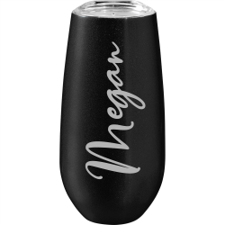 branded Rosa 170ml Vacuum Champagne Flute, from our range of promotional Reusable Coffee Cups - Metal
