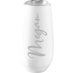 branded Rosa 170ml Vacuum Champagne Flute, from our range of promotional Reusable Coffee Cups - Metal