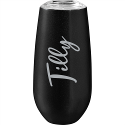branded Rosa 170ml Vacuum Champagne Flute, from our range of promotional Reusable Coffee Cups - Metal