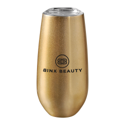 branded Rosa 170ml Vacuum Champagne Flute, from our range of promotional Reusable Coffee Cups - Metal