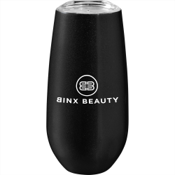 branded Rosa 170ml Vacuum Champagne Flute, from our range of promotional Reusable Coffee Cups - Metal
