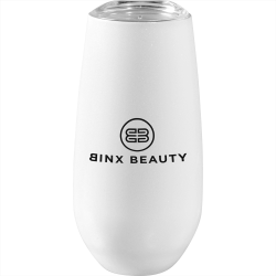 branded Rosa 170ml Vacuum Champagne Flute, from our range of promotional Reusable Coffee Cups - Metal
