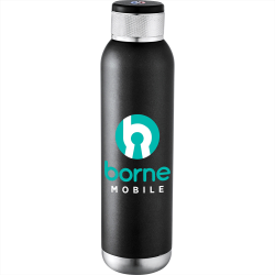 branded Soundwave Copper Vacuum Audio Bottle 650ml, from our range of promotional Drink Bottles - Metal