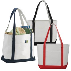 branded Premium Heavy Weight Cotton Boat Tote, from our range of promotional Cotton & Calico Tote Bags
