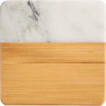 branded Marble and Bamboo Coaster, from our range of promotional Coasters