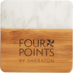 branded Marble and Bamboo Coaster, from our range of promotional Coasters