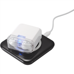 branded Braavos Wireless Charging True Wireless Earbuds, from our range of promotional Earbuds & Headphones
