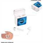 branded Braavos Wireless Charging True Wireless Earbuds, from our range of promotional Earbuds &amp; Headphones