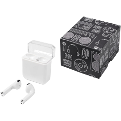 branded Braavos Wireless Charging True Wireless Earbuds, from our range of promotional Earbuds & Headphones