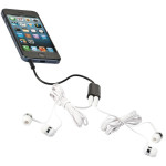 branded Sound Off Earbuds and Splitter, from our range of promotional Earbuds &amp; Headphones