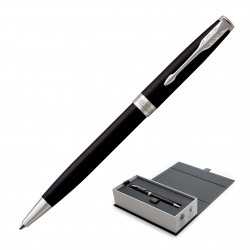 branded Metal Pen Ballpoint Parker Sonnet - Matte Black CT, from our range of promotional Executive Pens