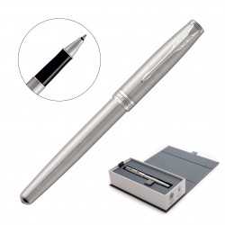 branded Metal Pen Rollerball Parker Sonnet - Brushed Stainless CT, from our range of promotional Executive Pens