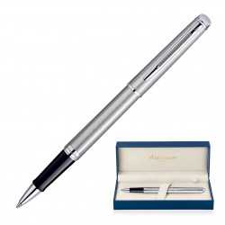 branded Metal Pen Rollerball Waterman Hemisphere - Brushed Stainless CT, from our range of promotional Executive Pens