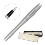 branded Metal Pen Rollerball Parker Urban Classic Brushed Stainless CT, from our range of promotional Executive Pens