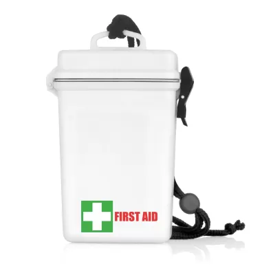 branded First Aid Kit Waterproof 21pc, from our range of promotional First Aid Kits