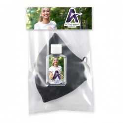 branded Cooling Face Mask / Hand Sanitiser Pack, from our range of promotional Face Masks