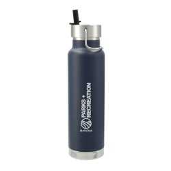 branded Thor Copper Vacuum Insulated Bottle 740ml Straw Lid, from our range of promotional Drink Bottles - Metal