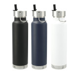 branded Thor Copper Vacuum Insulated Bottle 740ml Straw Lid, from our range of promotional Drink Bottles - Metal