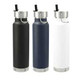 branded Thor Copper Vacuum Insulated Bottle 740ml Straw Lid, from our range of promotional Drink Bottles - Metal