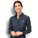 branded SOLS Barry Womens Denim Shirt, from our range of promotional Ladies Corporate Shirts
