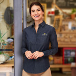 branded SOLS Barry Womens Denim Shirt, from our range of promotional Ladies Corporate Shirts