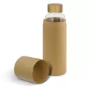 branded Eden Glass Bottle Bamboo Lid - 600ml, from our range of promotional Drink Bottles - Glass