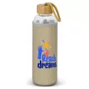 branded Eden Glass Bottle - Natural Sleeve - 600ml , from our range of promotional Drink Bottles - Glass