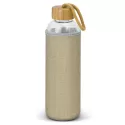 branded Eden Glass Bottle - Natural Sleeve - 600ml , from our range of promotional Drink Bottles - Glass