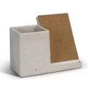 branded Oaken Wireless Charger Desk Caddy, from our range of promotional Phone Accessories