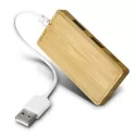 branded Bamboo USB Hub, from our range of promotional USB Accessories