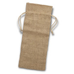 Drawstring Bags &amp; Back Sacks  - Jute Wine Drawstring Bag