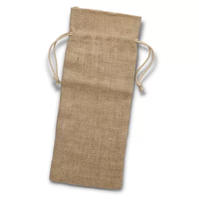 branded Jute Wine Drawstring Bag, from our range of promotional Drawstring Bags & Back Sacks