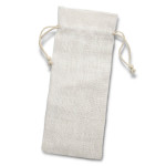 Drawstring Bags &amp; Back Sacks  - Jute Wine Drawstring Bag