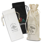 Drawstring Bags &amp; Back Sacks  - Cotton Wine Drawstring Bag