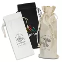 branded Cotton Wine Drawstring Bag, from our range of promotional Drawstring Bags &amp; Back Sacks