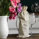 branded Cotton Wine Drawstring Bag, from our range of promotional Drawstring Bags &amp; Back Sacks