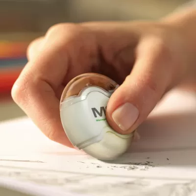 branded Pencil Sharpener with Eraser, from our range of promotional Erasers