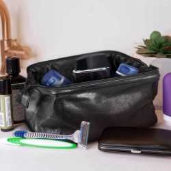 branded Pierre Cardin Leather Toiletry Bag, from our range of promotional Toiletry Bags