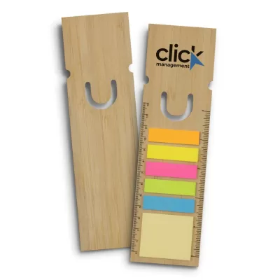 branded Bamboo Ruler Bookmark - Square, from our range of promotional Bookmarks