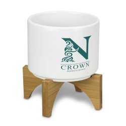 branded Planter with Bamboo Base, from our range of promotional Homeware Products
