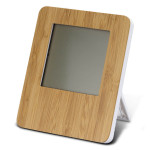 branded Bamboo Weather Station, from our range of promotional Desk &amp; Weather Station Clocks
