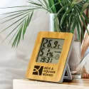 branded Bamboo Weather Station, from our range of promotional Desk &amp; Weather Station Clocks