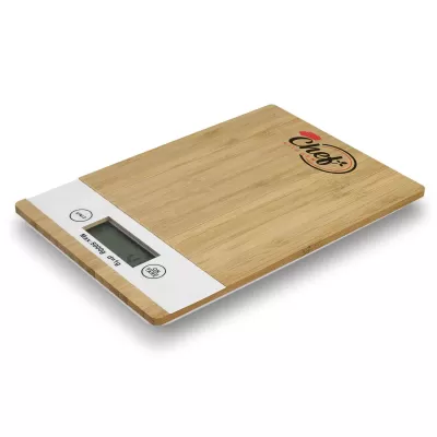 branded Bamboo Kitchen Scale, from our range of promotional Homeware Products