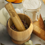 branded Bamboo Mortar and Pestle, from our range of promotional Homeware Products