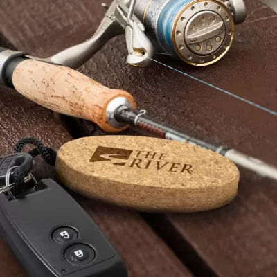 branded Cork Floating Key Ring, from our range of promotional Metal Keyrings